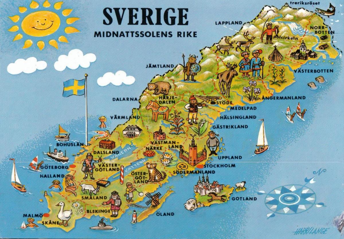 الخريطة السياحية السويد