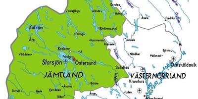 خريطة Jamtland السويد