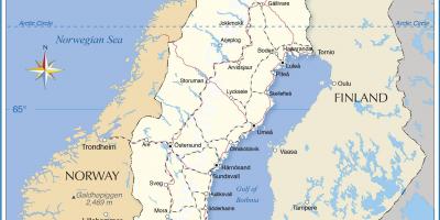 خريطة السويد ينقل